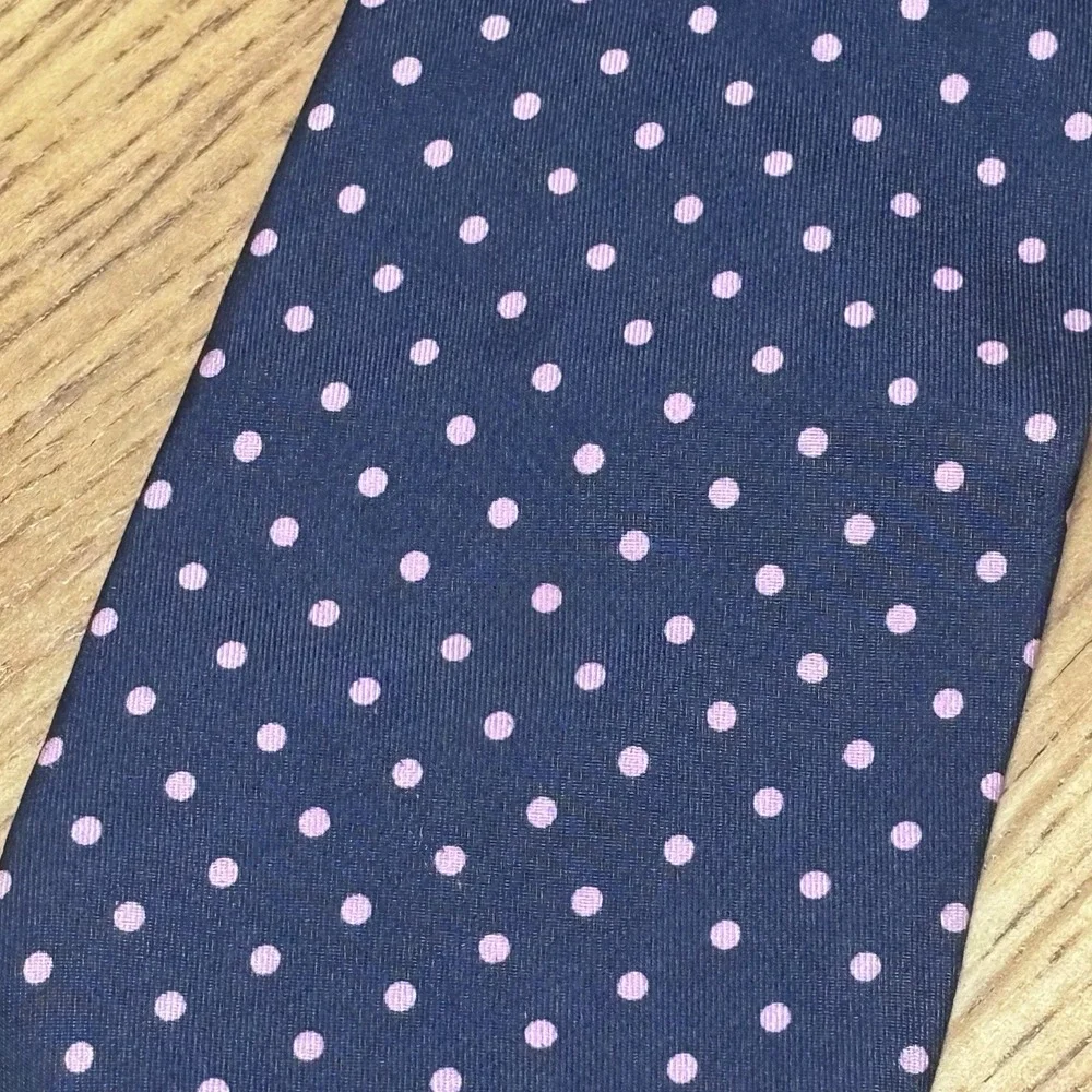 Vintage Robert Talbot Hand Sewn Silk Polka Dot Necktie